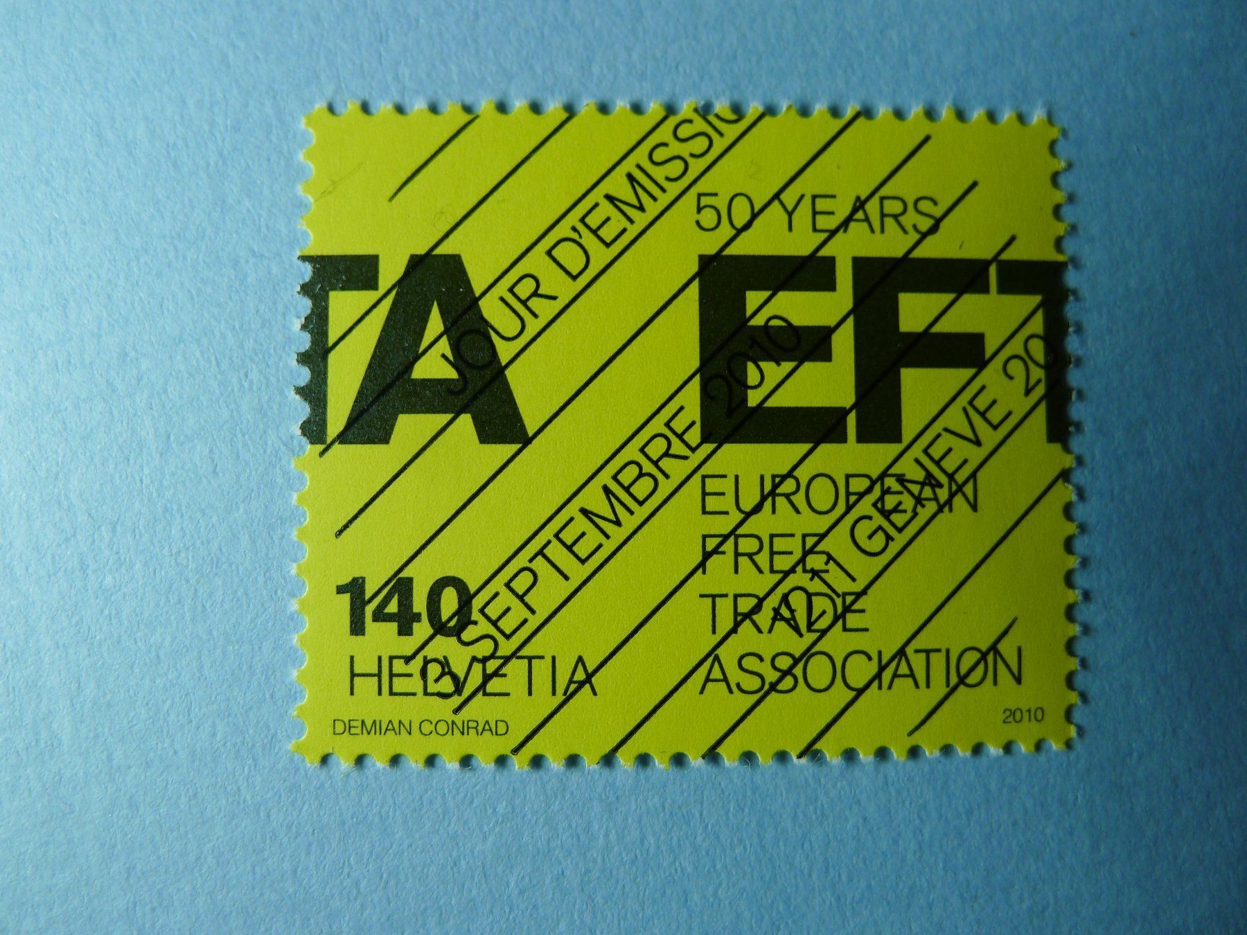 Tous les timbres: 2010 Sondermarke EFTA ET Vollstempel – D'occasion à Dagmersellen par sli72