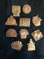 Basler Fasnachtsplaketten Kupfer 1990-99