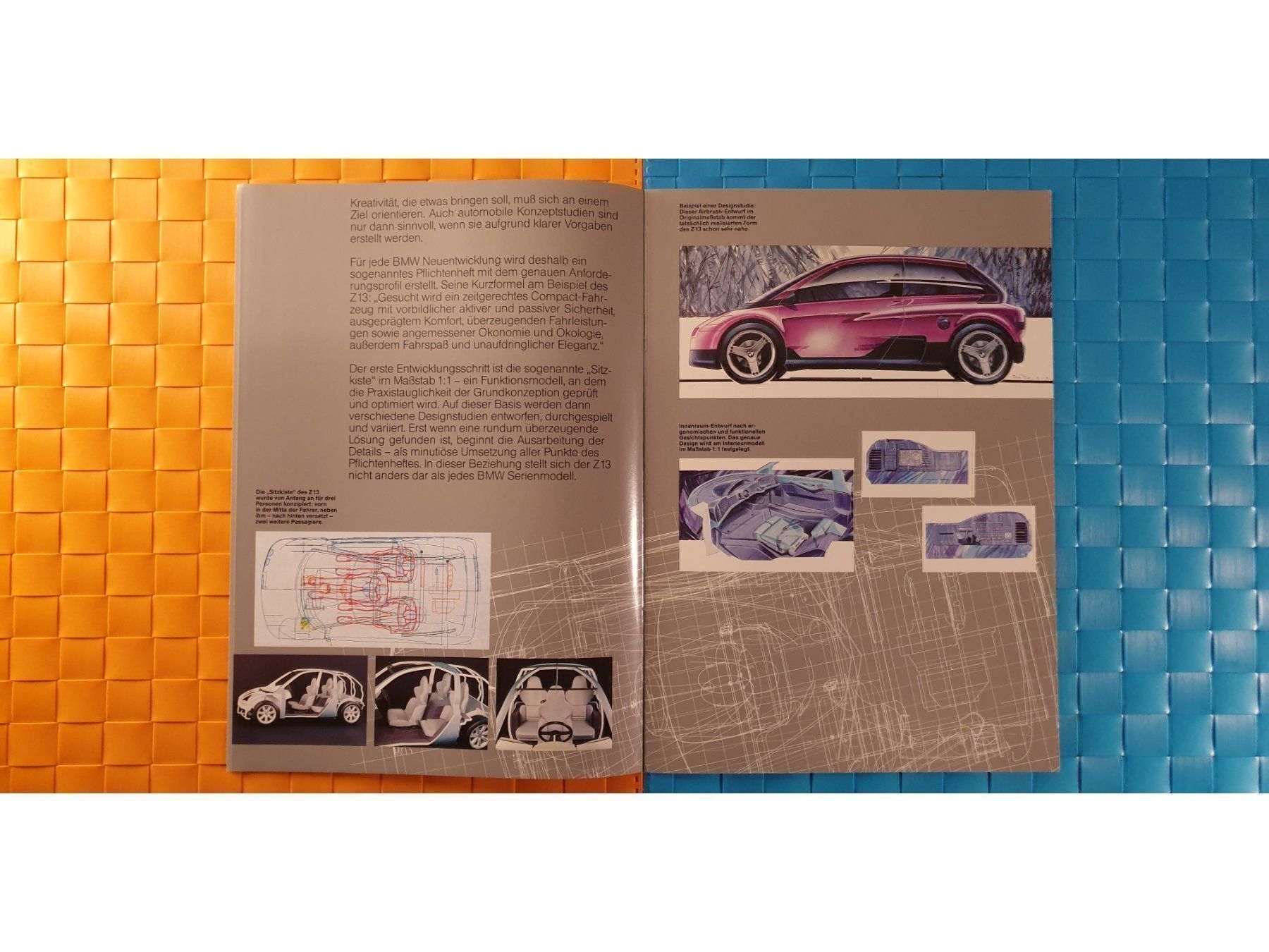 Riviste & Magazine: BMW CONCEPT CAR - Z13 / E1 - Prospekt / Katalog – Usato da Viganello venduto da CARLiteratur 3