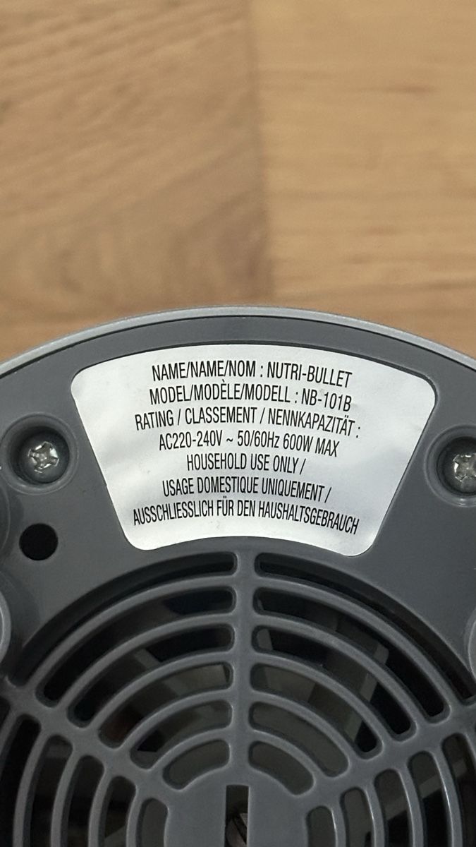 Nutribullet Appareils de cuisine: NutriBullet NB-101B 600W – D'occasion à Zürich par namrod 2