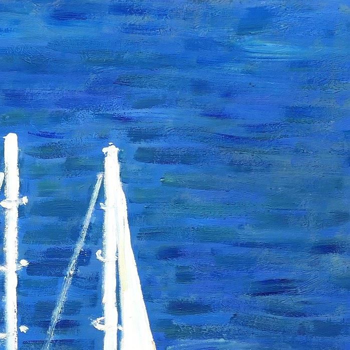 Riproduzioni & Creazioni: Modern Art - Ein Tag auf Santorin – Nuovo (secondo la descrizione) da Larnaca venduto da KunstDepot24 3