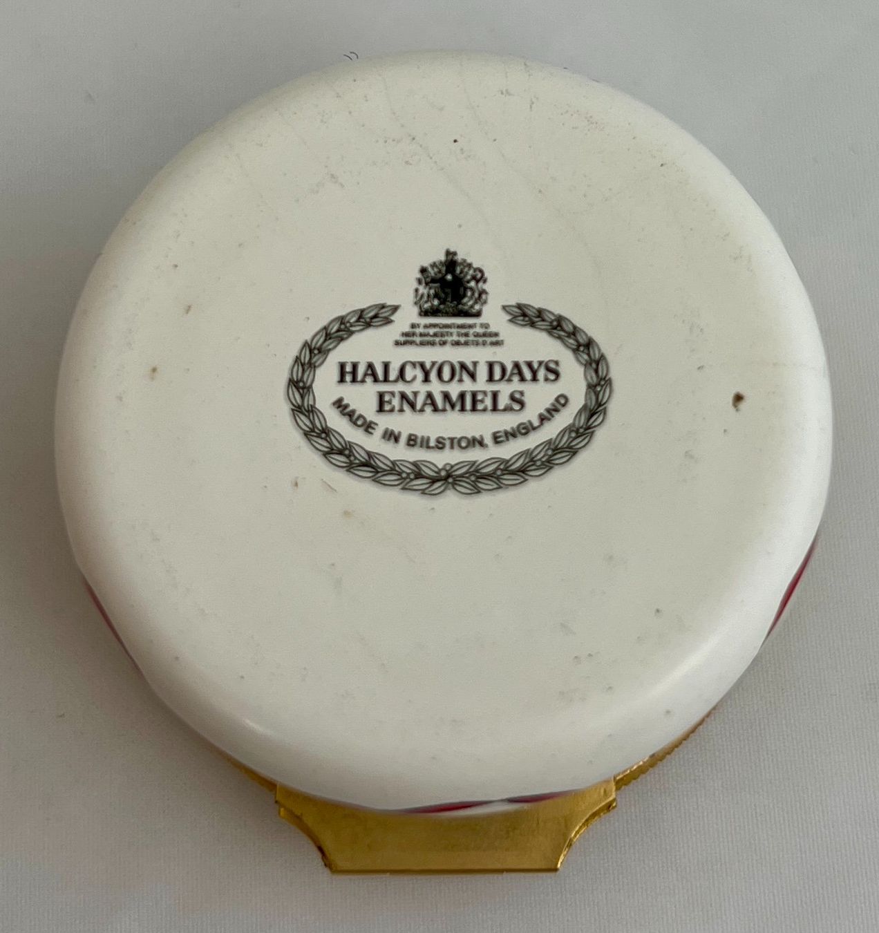 Contenitori & Simili: Halcyon Days Enamels, handbemaltes Weihnachtsdöschen, 1985 – Usato da Zürich venduto da Drahtzug 4