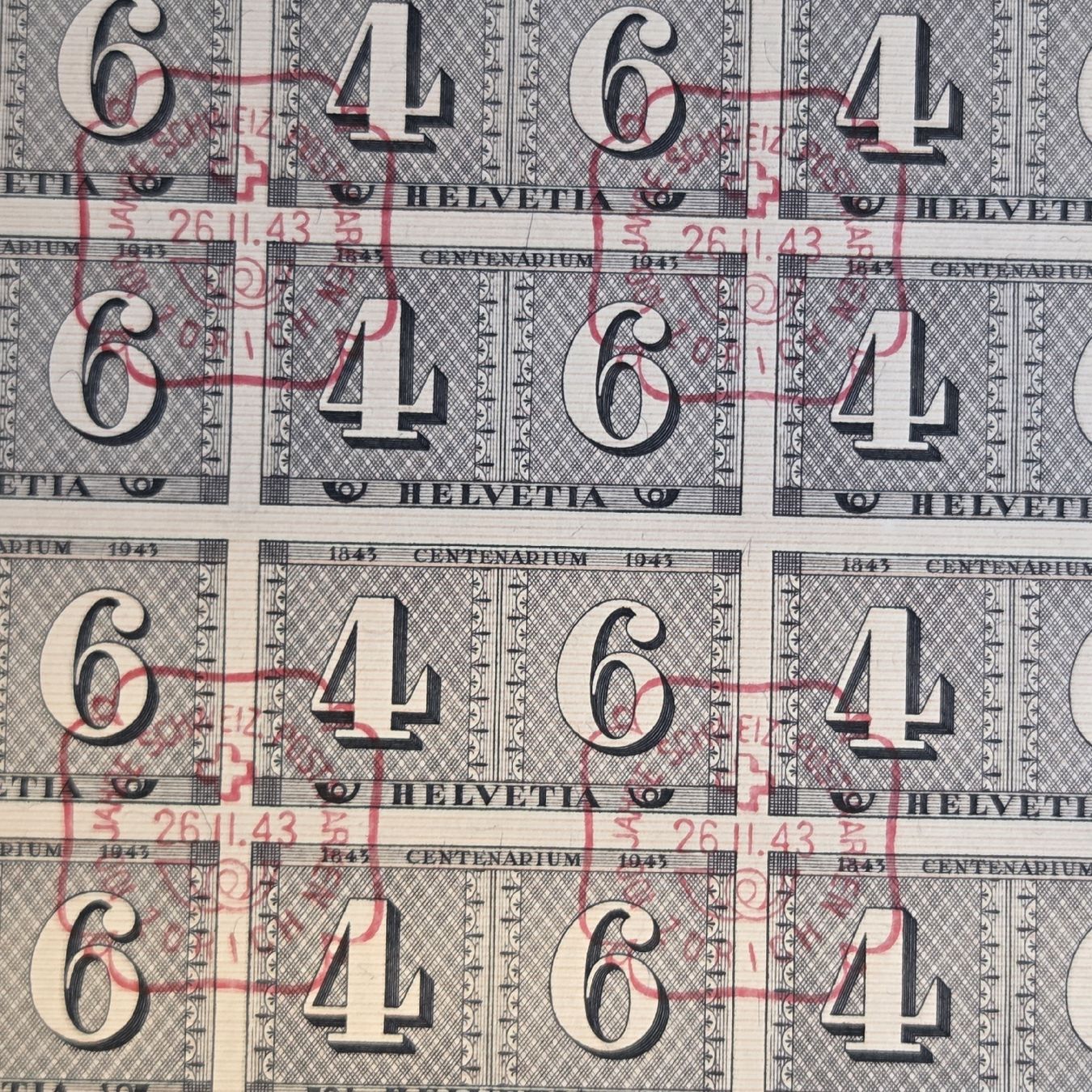 Tutti i francobolli: Briefmarken Block 4+6 Helvetia 1943 – Usato da Stans venduto da Ducati16 1