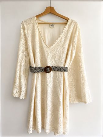 Sommerkleid Beige/Creme Gr L Zustand NEU ungetragen