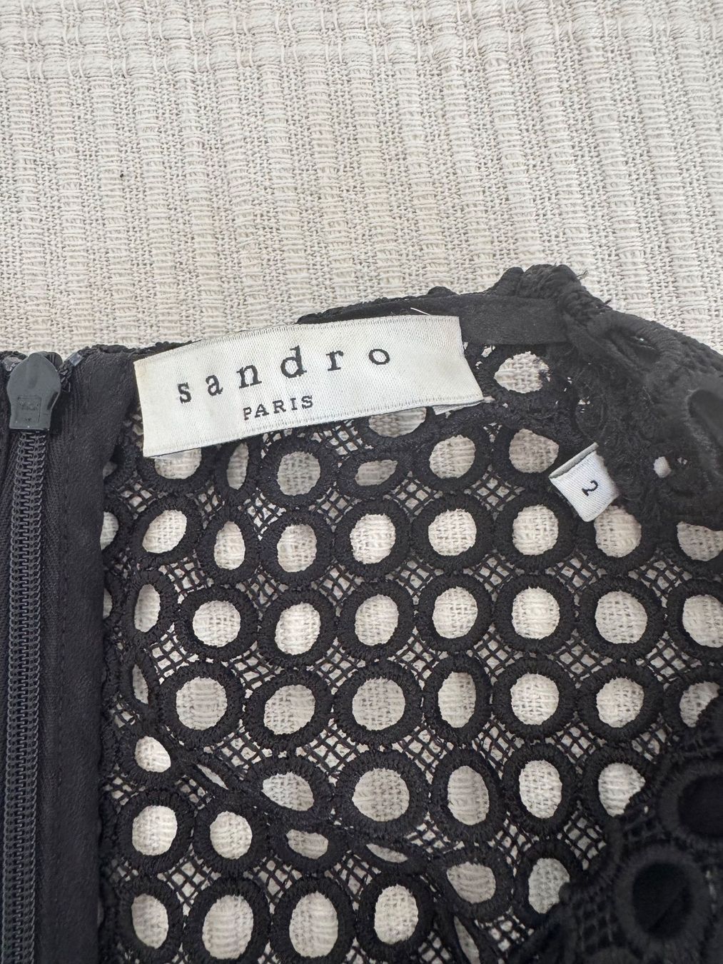Sandro Vestiti: Robe Sandro noire Taille 2 – Usato da Adliswil venduto da sskb 1