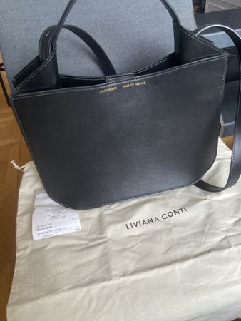 LIVIANA CONTI Tasche schwarz Leder neu