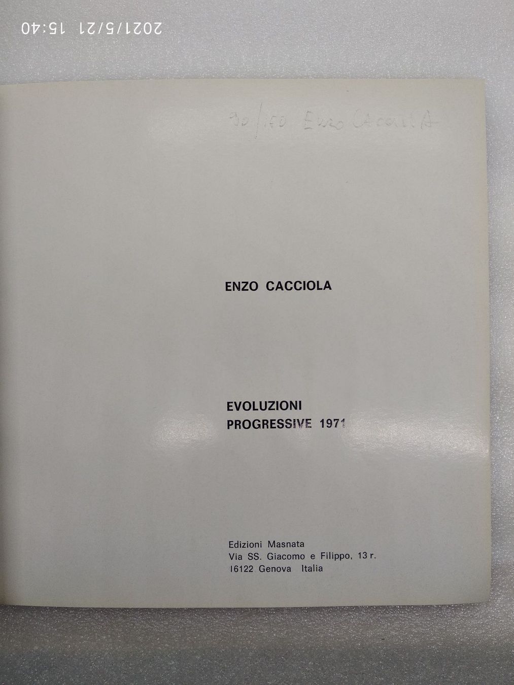 Livres: KONSTRUKTIVISMUS - ENZO CACCIOLA 1971 – D'occasion à Goldach par Gaip 4