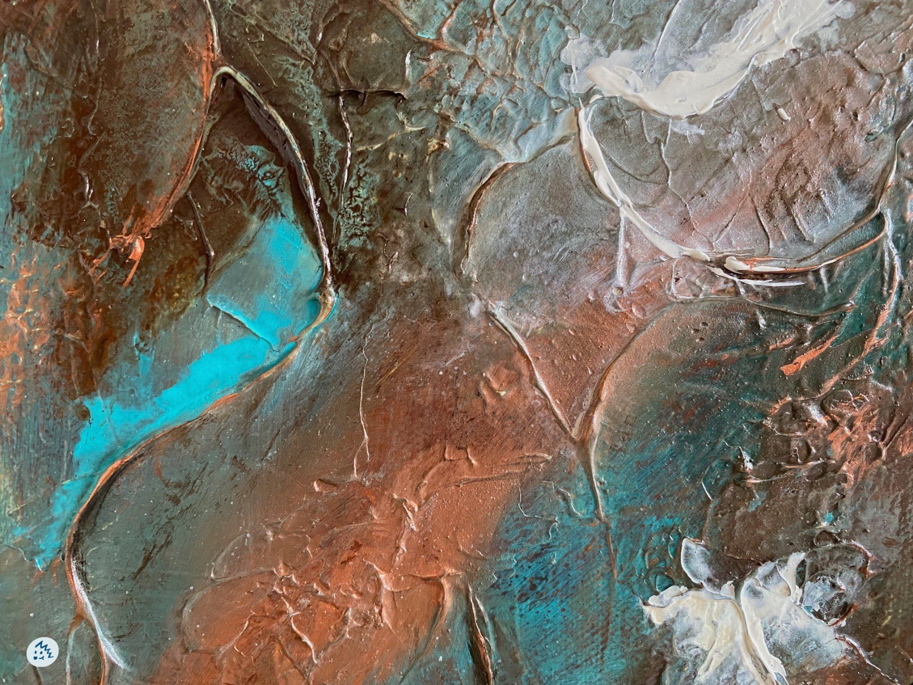 Dipinti: 2-er Set abstrakte Kunst, Acrylmalerei – Nuovo e nell'imballaggio originale da Fanas venduto da Omibia 3