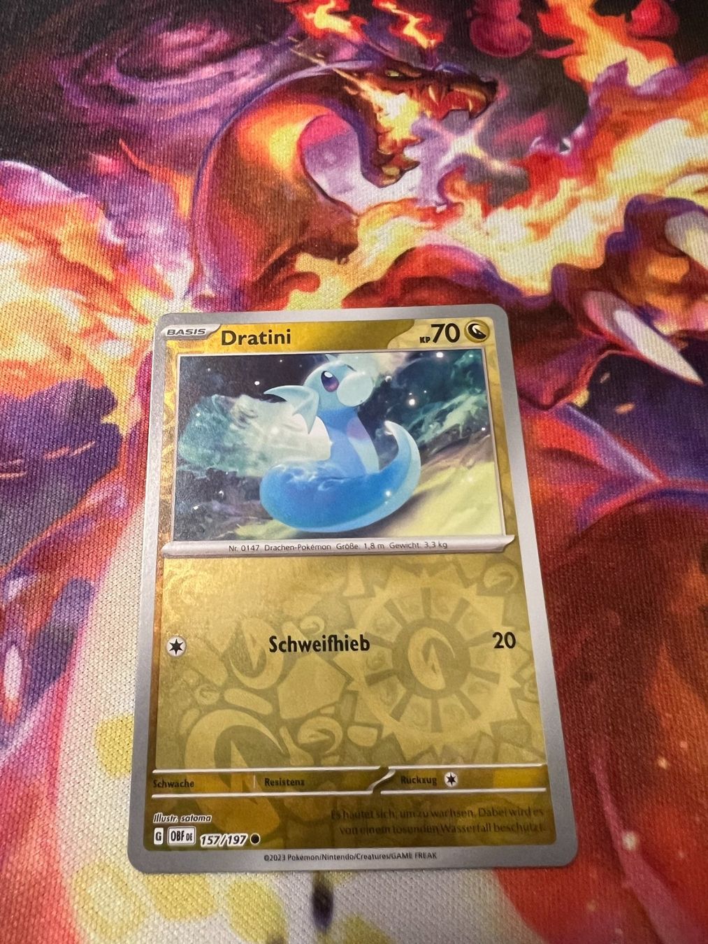 Pokémon Carte collezionabili: Dratini (OBF 157) / Reverse Holo / Obsidianflammen – Nuovo (secondo la descrizione) da Bülach venduto da CherryBlu