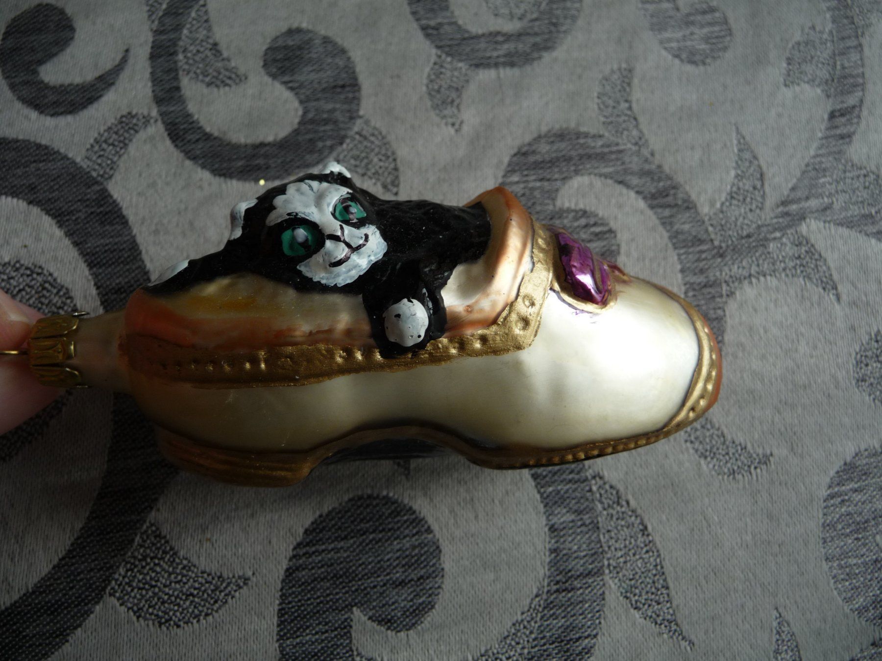 Tutte le decorazioni: Katze im Schuh Christbaumschmuck – Nuovo e nell'imballaggio originale da Alpnach Dorf venduto da marvo 1