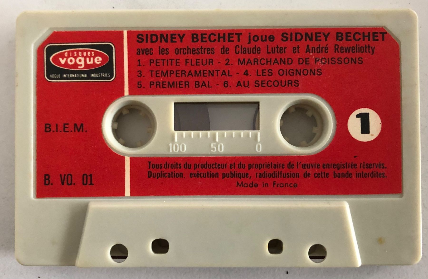 Musicassette: SIDNEY BECHET - SIDNEY BECHET JOUE SIDNEY BECHET – Usato da Poliez-Pittet venduto da Newtown-Records 2