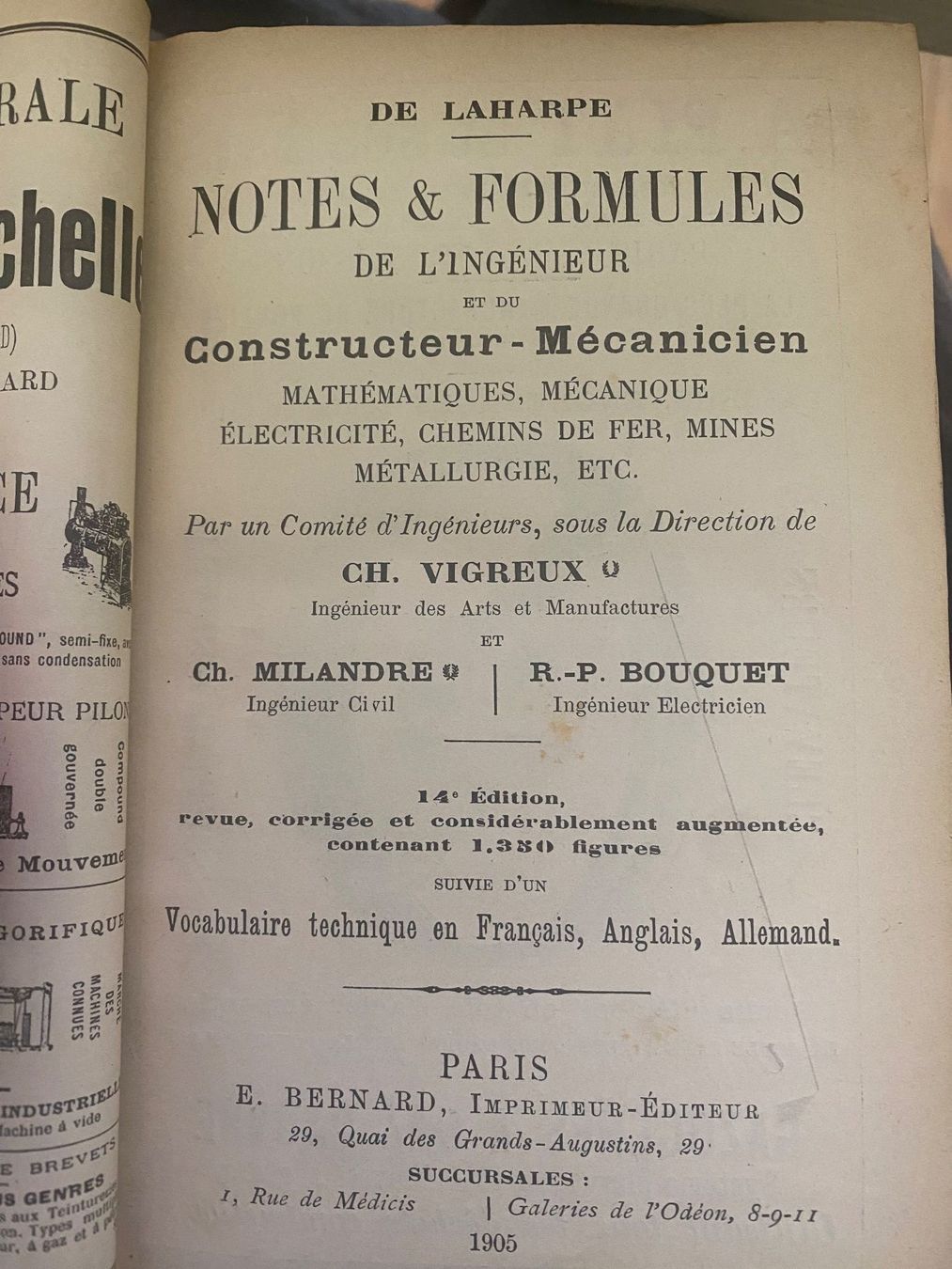Libri: Notes et formules de l'ingénieur [ouvrage de référence tech] – Usato da Gümligen venduto da Xochitl 1