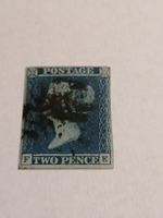 Two Pence Blue 1841 Platte 3 