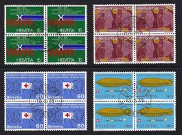 1975 kompl. Satz Werbemarken I 4er-Blocks ⊞ 561-564 gest. ʘ