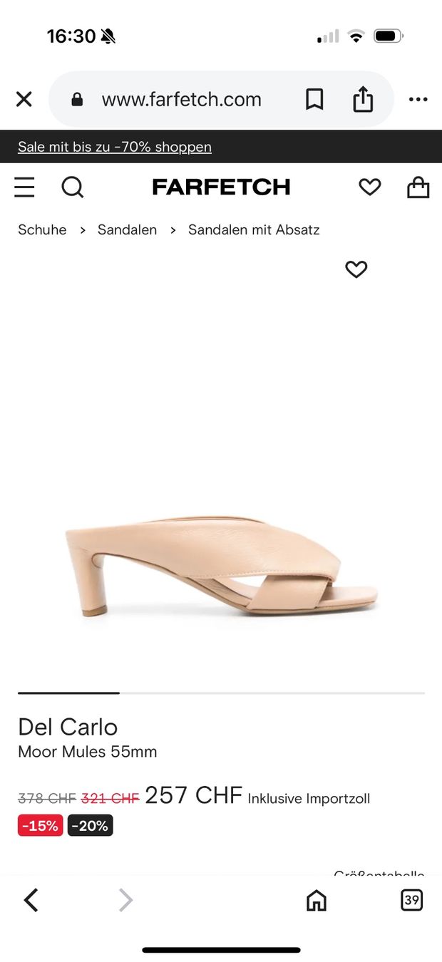 Scarpe da donna: Mules Del Carlo – Usato da Zürich venduto da Rel1 5