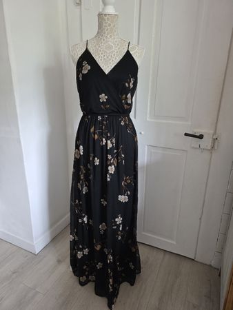 Vero Moda Sommerkleid lang Blumenmuster Gr. M Neuwertig