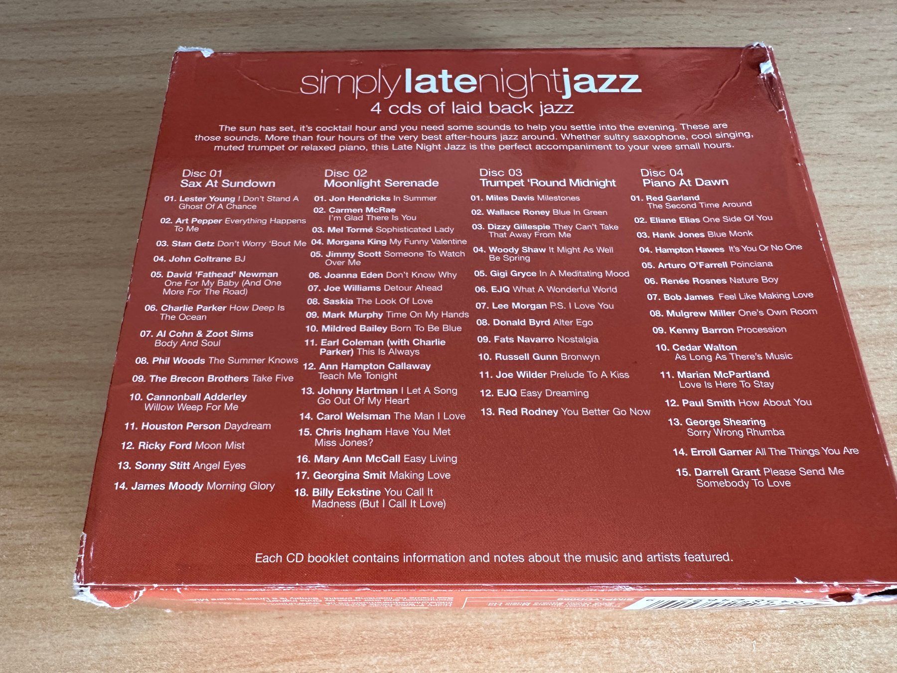 CD: Various – Simply Late Night Jazz - 4 CD – Usato da Rikon im Tösstal venduto da Alpenmutz 1