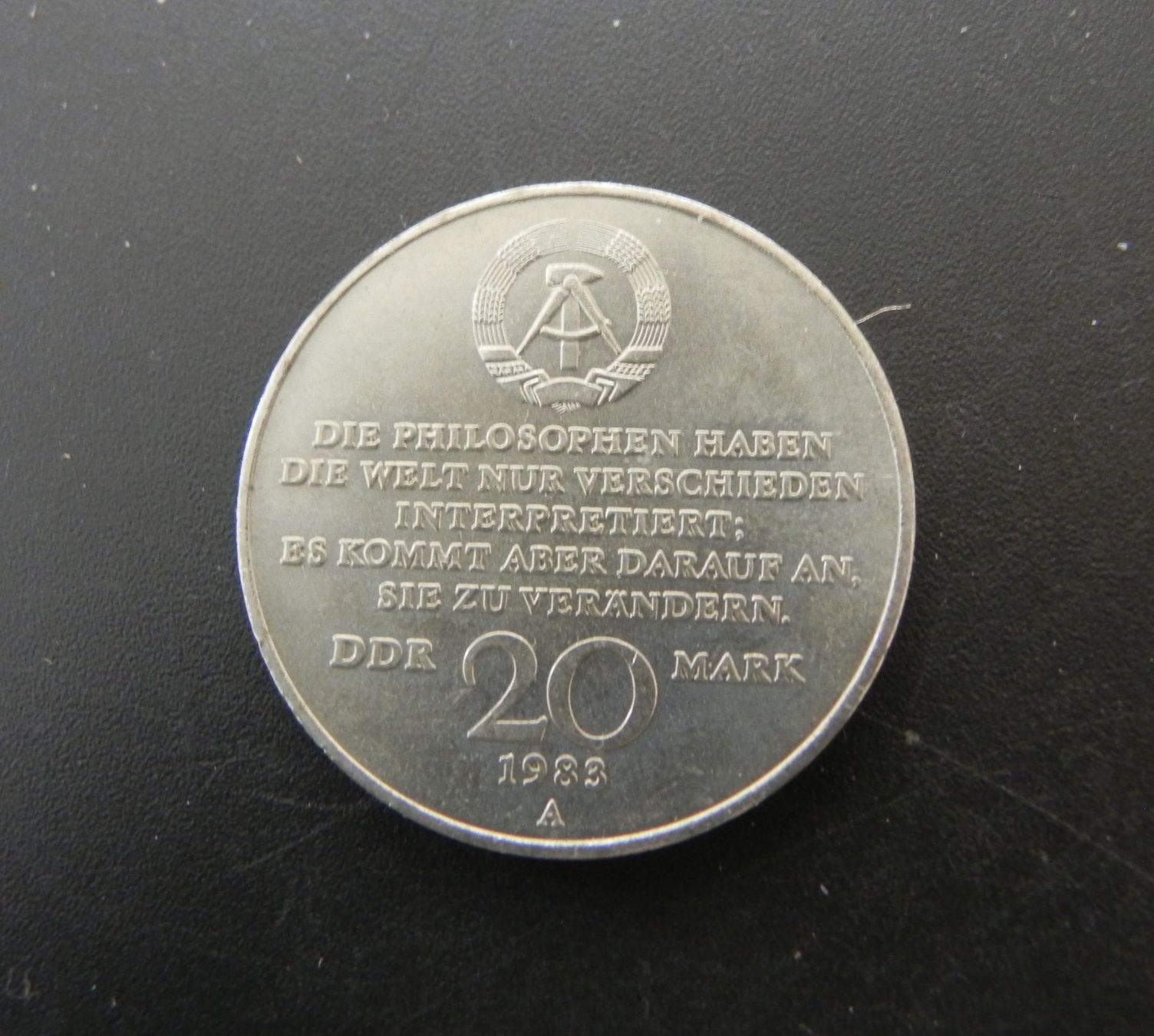 Tutti le monete: DDR 20 Mark 1983 - Karl Marx – Usato da Biel/Bienne venduto da Gogolozi 1