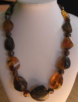 Nachlass: Ostsee Bernstein Schmuck Kette Collier 55 Gramm