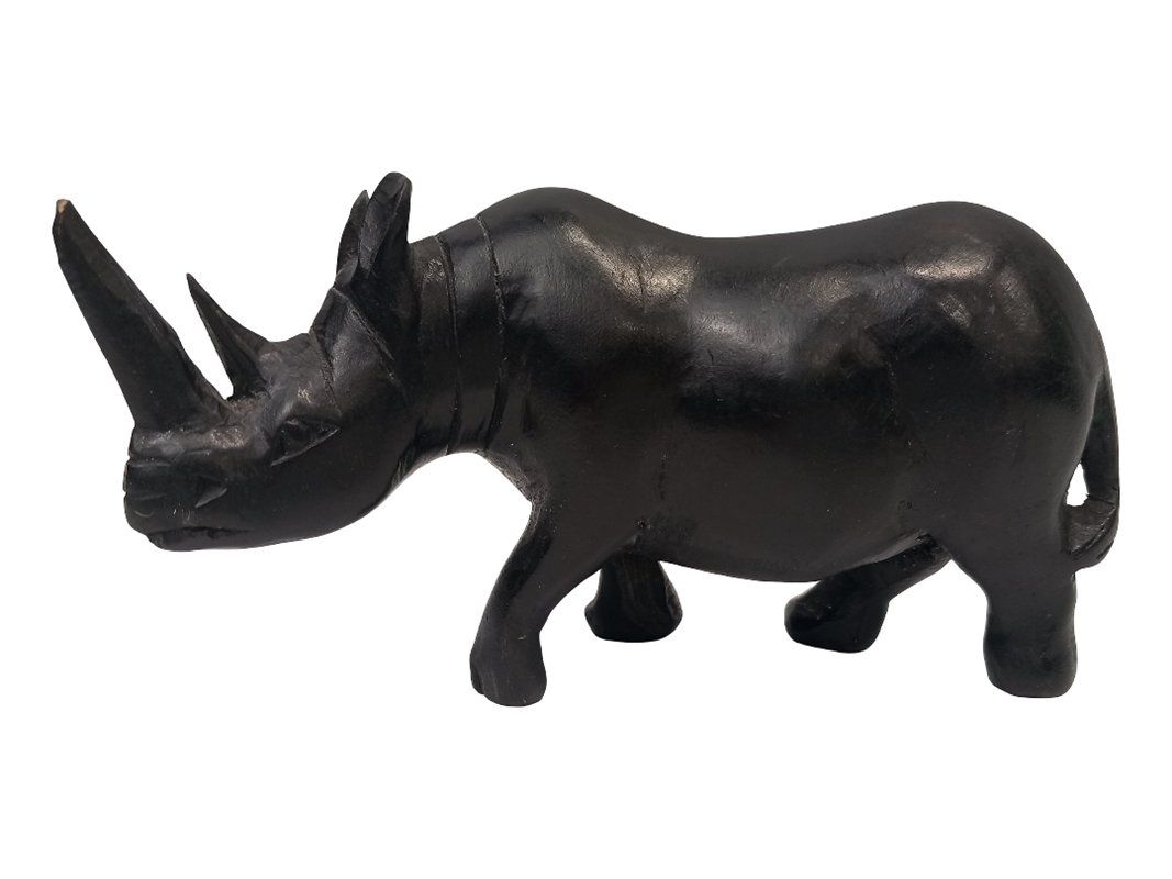 Skulpturen & Statuen: Handgeschnitztes Nashorn aus Holz – Gebraucht aus Hünenberg von Restwert_Zug 2