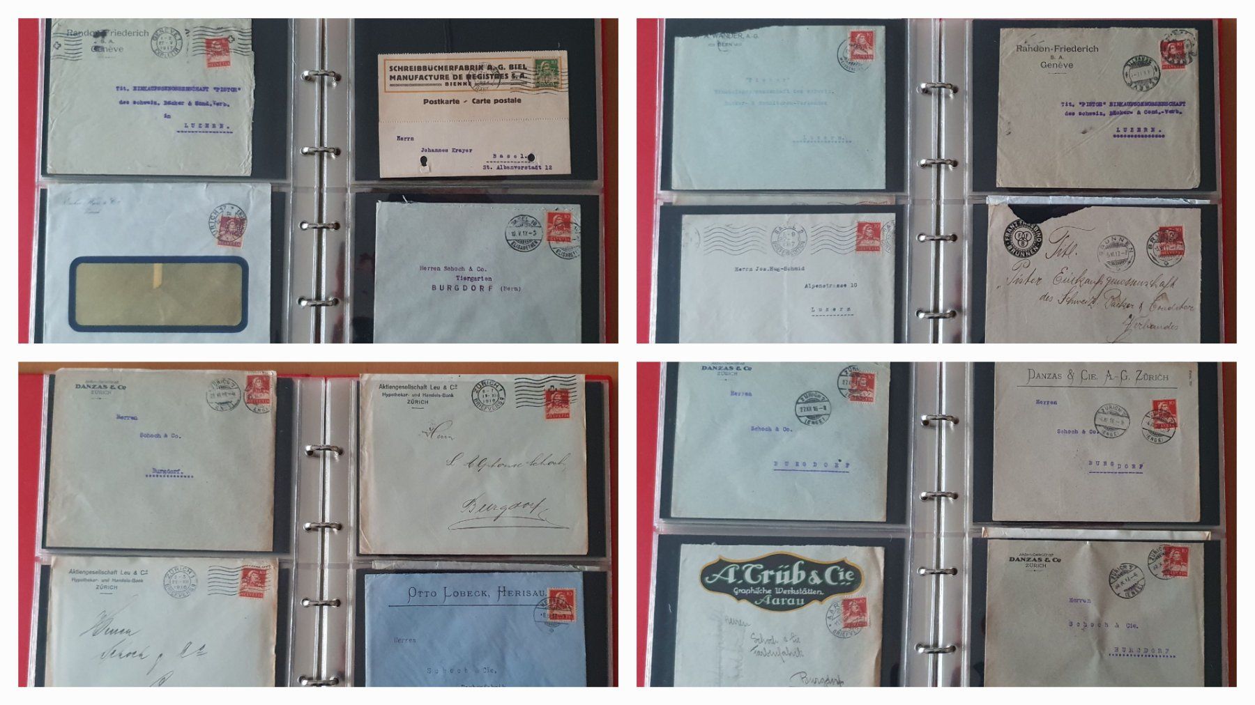 Tutti i francobolli: 85 Perfin Briefe im Album – Usato da Kreuzlingen venduto da Rschweiz1 7