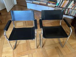 Freischwinger-Sessel im Stil des Modells B34 von Marcel Breu