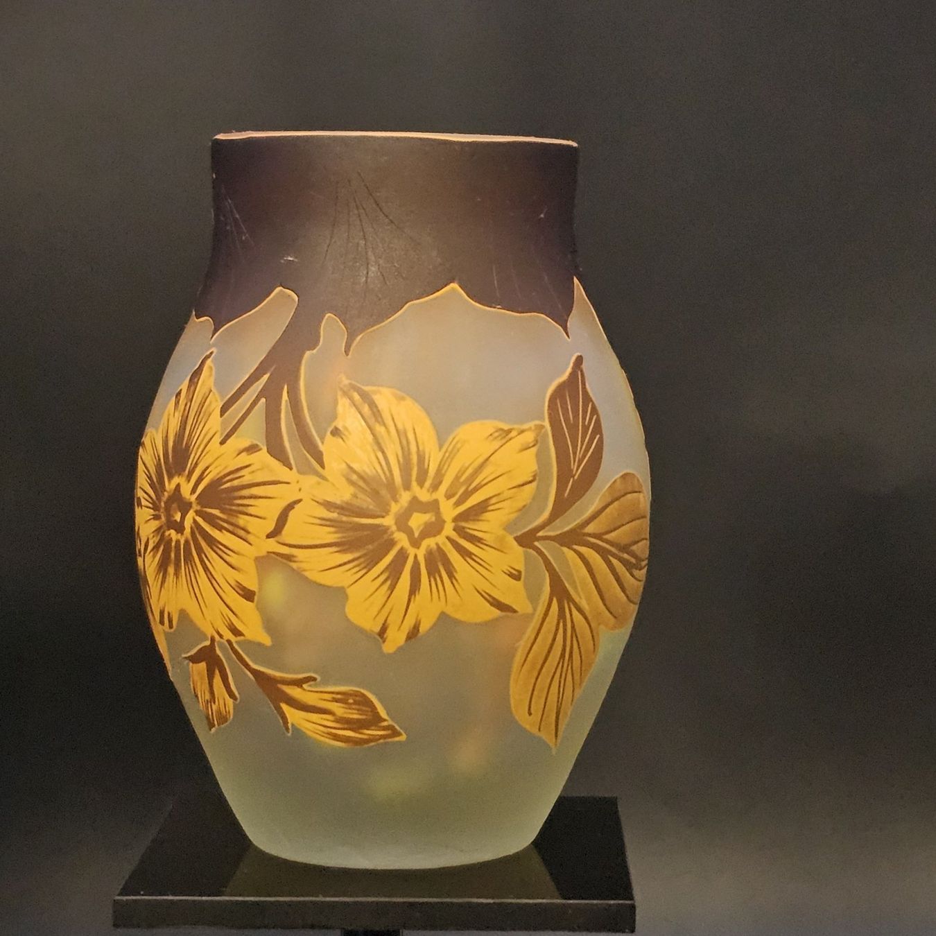 Daum Vasen & Gefässe: Daum Nancy Flowers Acid Etched Cameo – Gebraucht aus Bruettisellen von Collector_Store 7