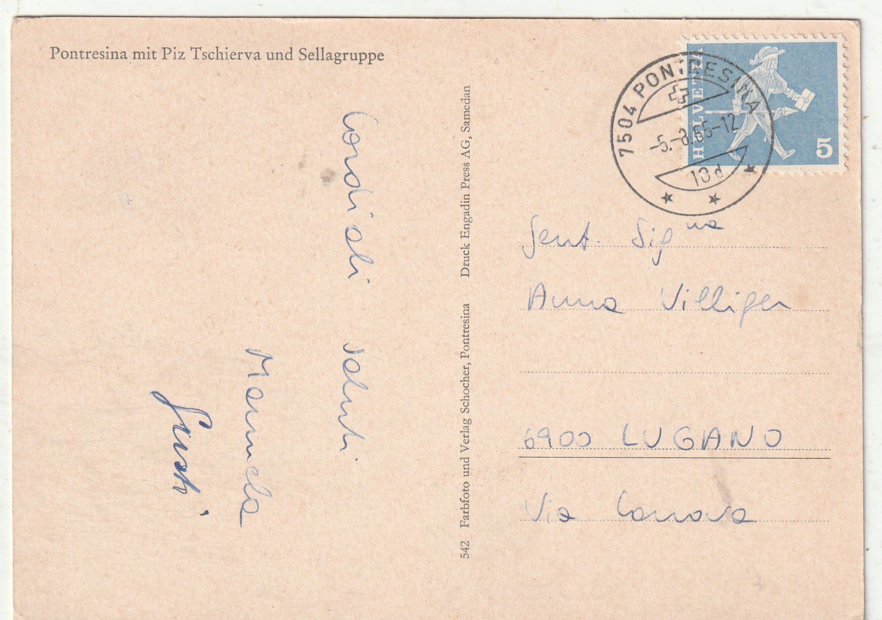 Cartes postales: Pontresina – D'occasion à Lumbrein par made02 1