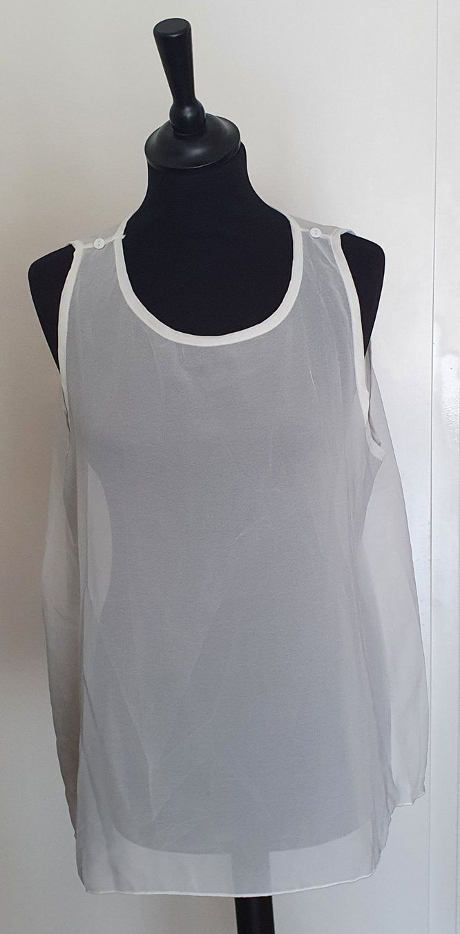 Top: Top blanc - Taille M – Usato da Court venduto da Jovi2