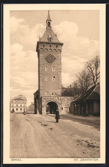 Cartes postales: AK Basel, Strasse am St. Johanntor – D'occasion à Berlin par bartko-reher