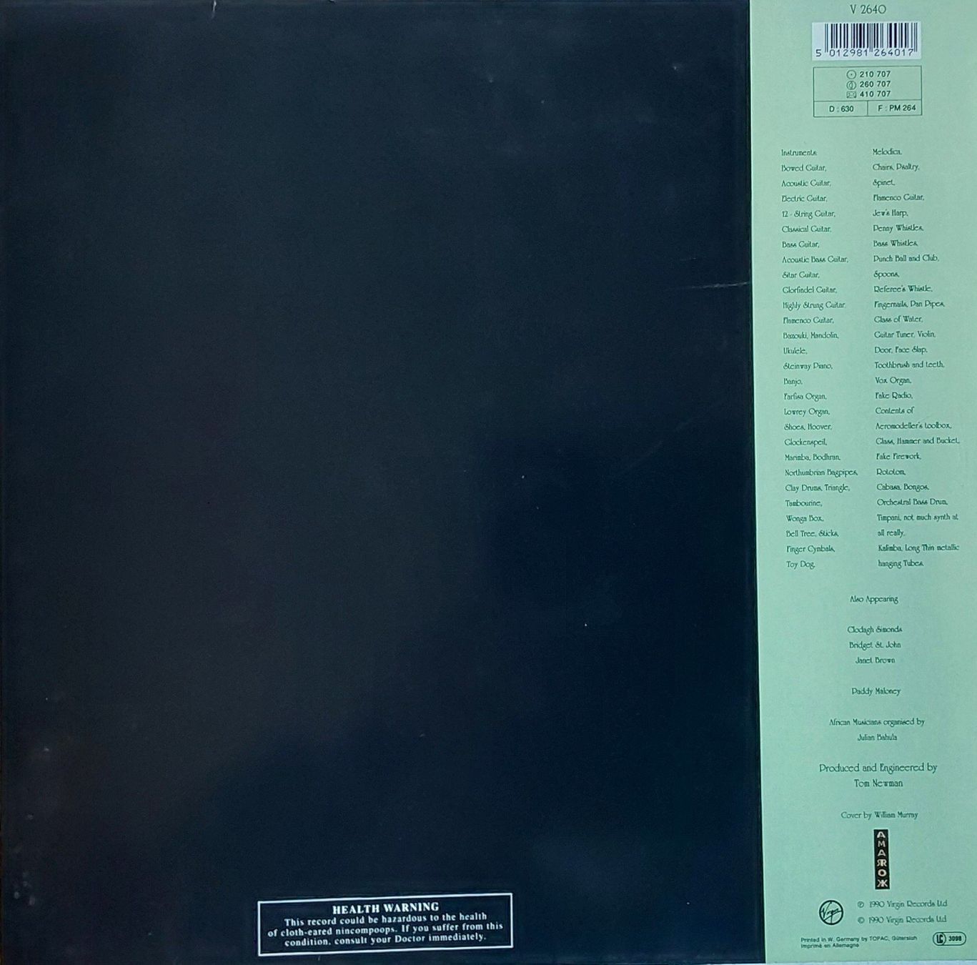 Dischi in vinile: Vinyl LP - Mike Oldfield - Amarok -  1990 – Usato da Villeret venduto da Fil11 1