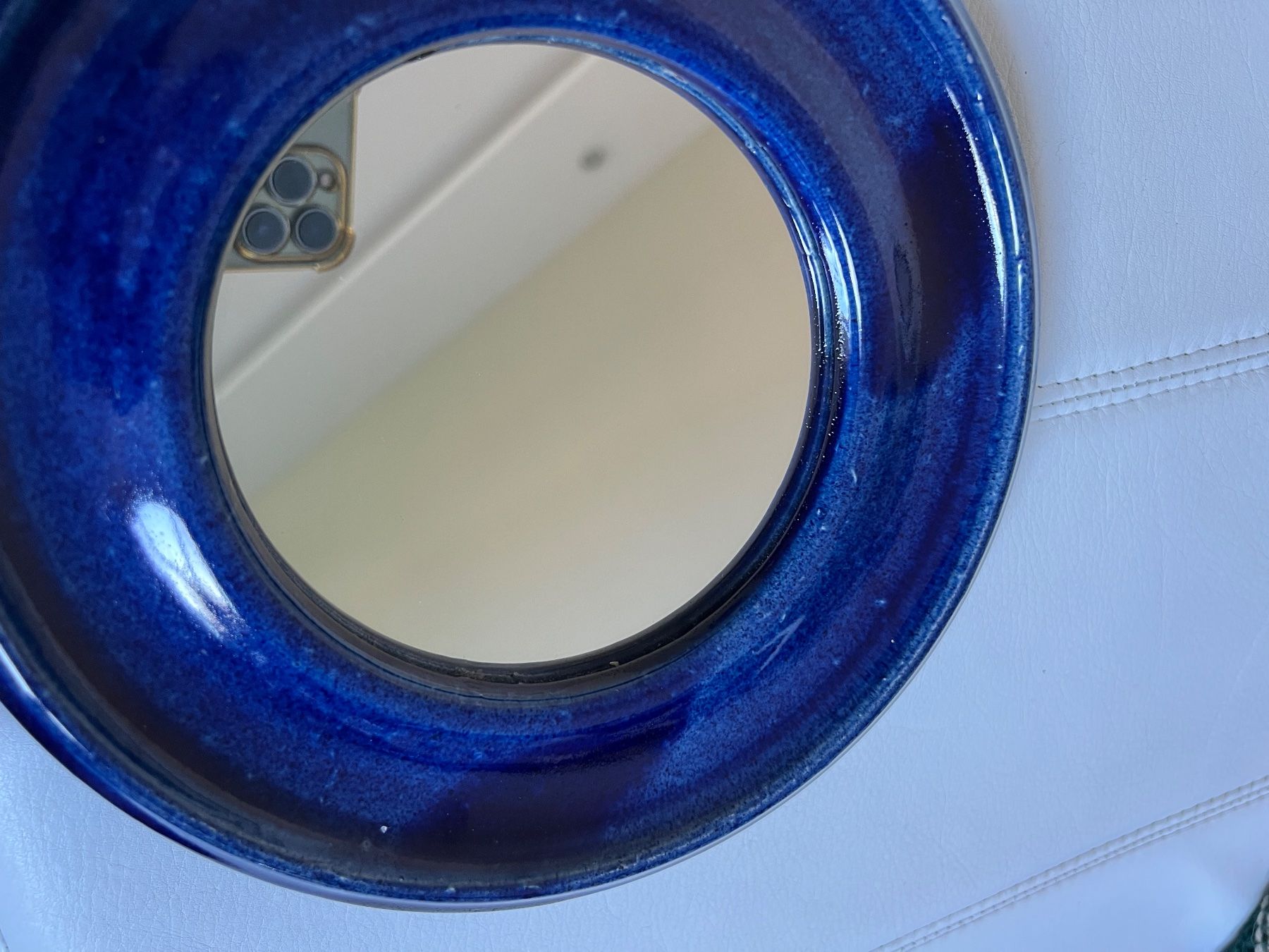 Spiegel: Kleiner Spiegel Keramik blau Schwibbogen,... – Gebraucht aus Jona von Sariksa 4