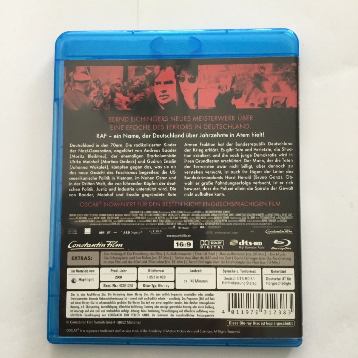 Tous les DVDs: Der Baader Meinhof Komplex Blu Ray  – Neuf (Voir description) à Blauen par berlingo65 1