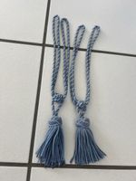 2 Vorhanghalter Quasten blau guter Zustand