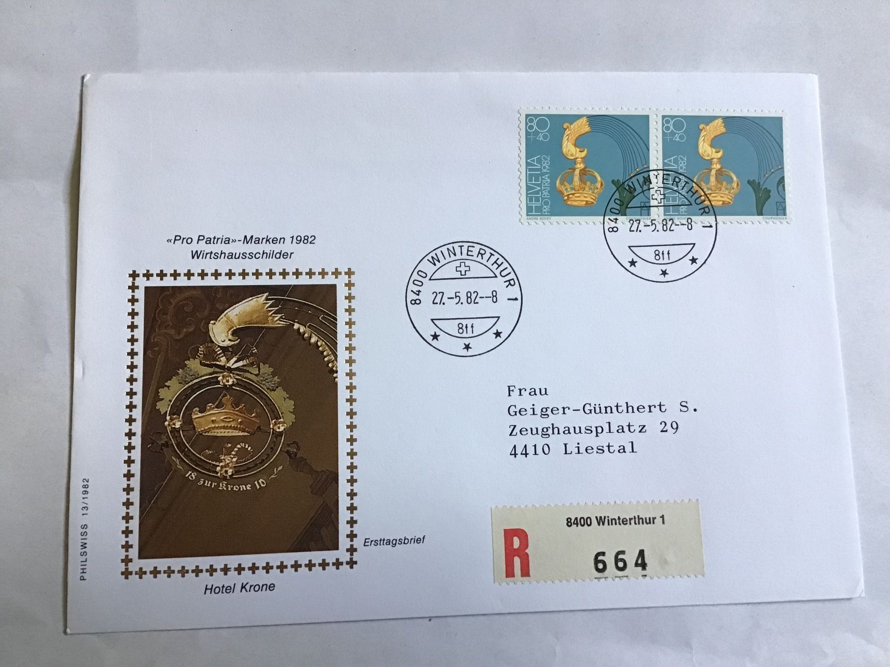 Tous les timbres: pro patria 1982 – Neuf (Voir description) à liestal par makai05