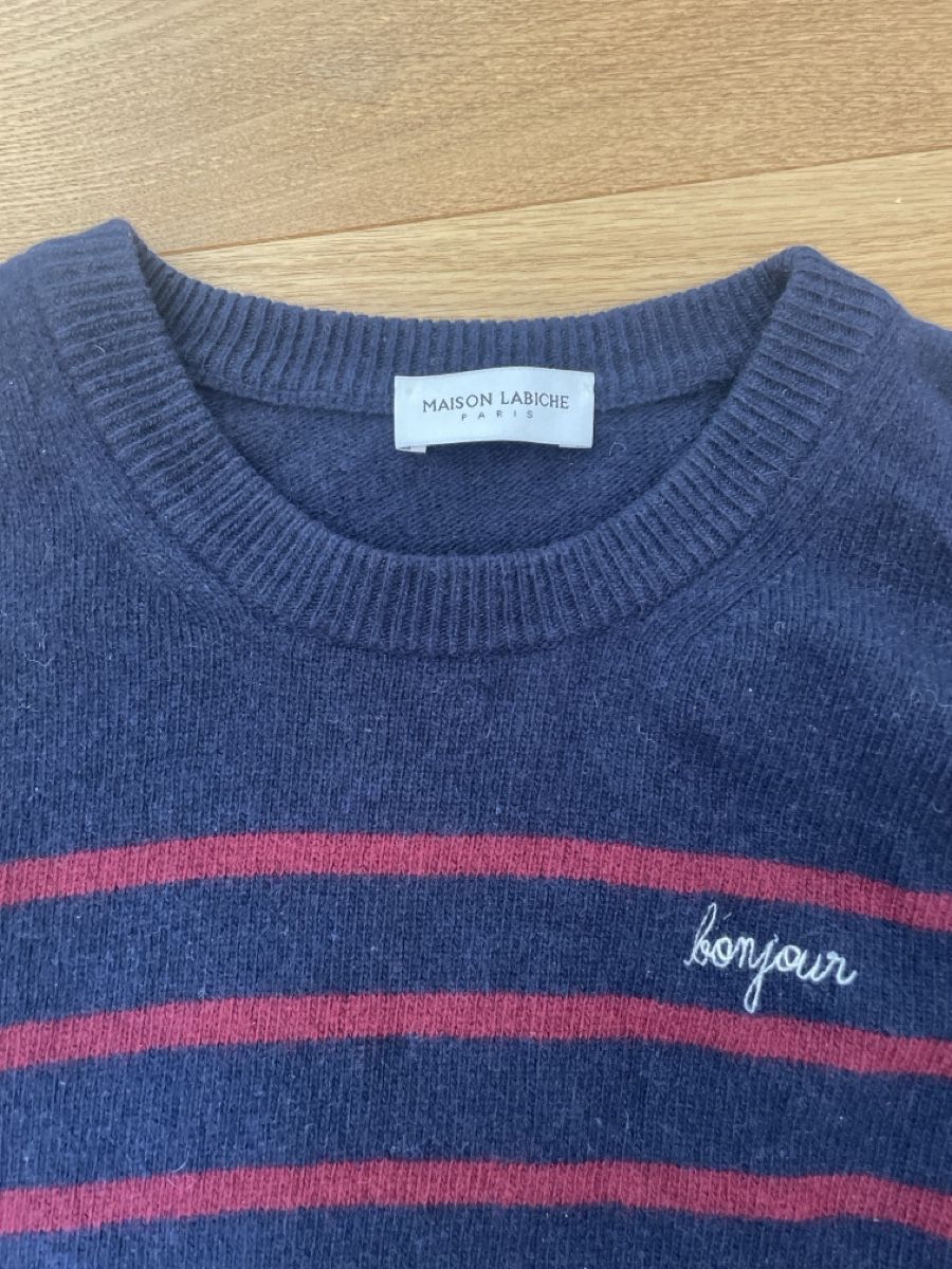 Maglioni & Felpe: wollpullover blau rot gestreift maison labiche paris – Usato da Zürich venduto da M500ZH 1