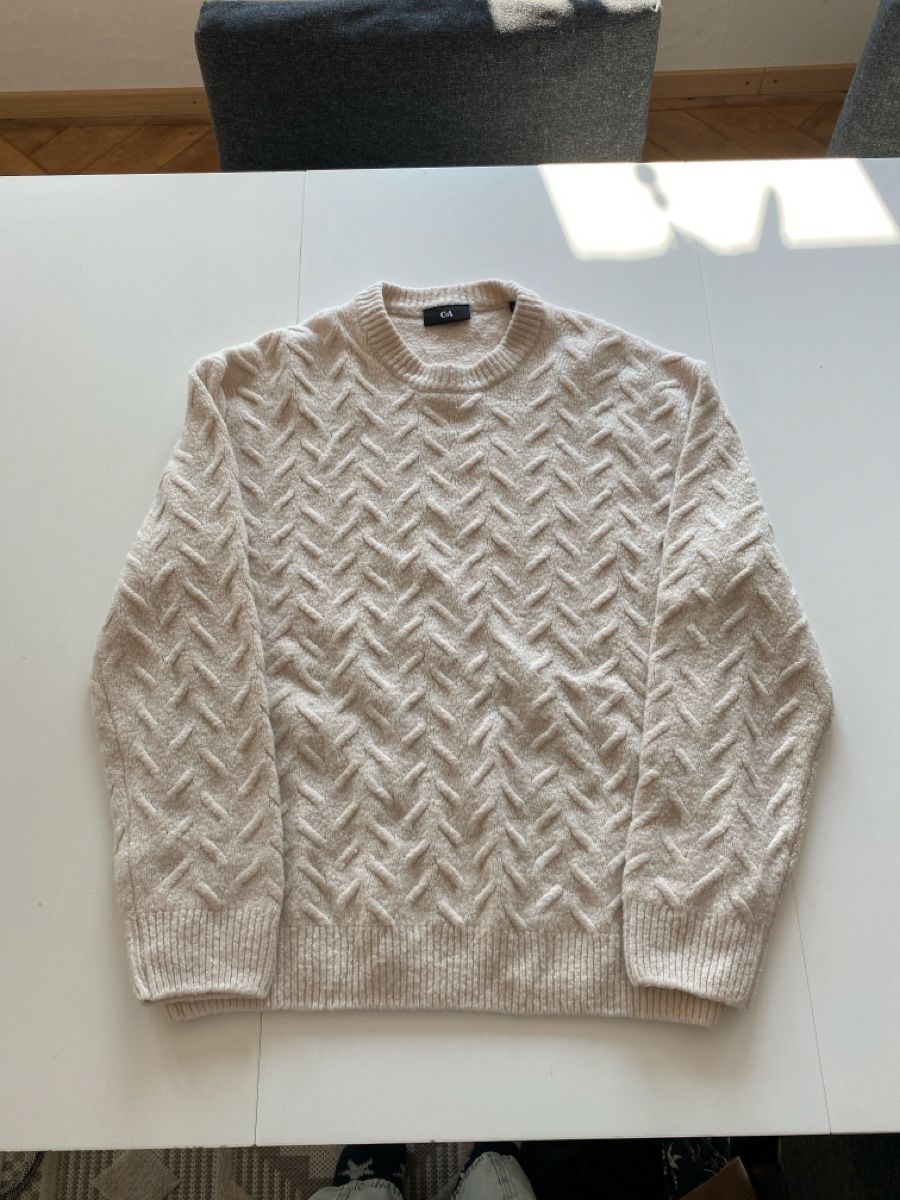 C&A Maglioni & Felpe: C&A Strickpullover, beige, Grösse L - Kuschelig Warm! – Usato da lommis venduto da inf_thv8