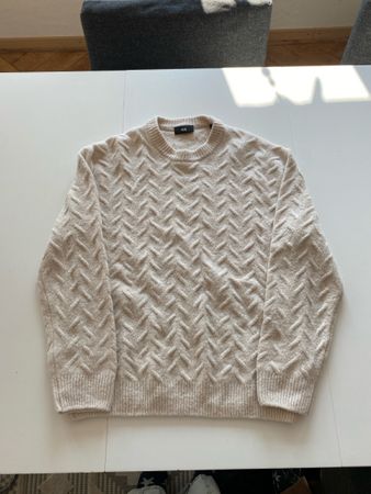 C&A Strickpullover, beige, Grösse L - Kuschelig Warm!