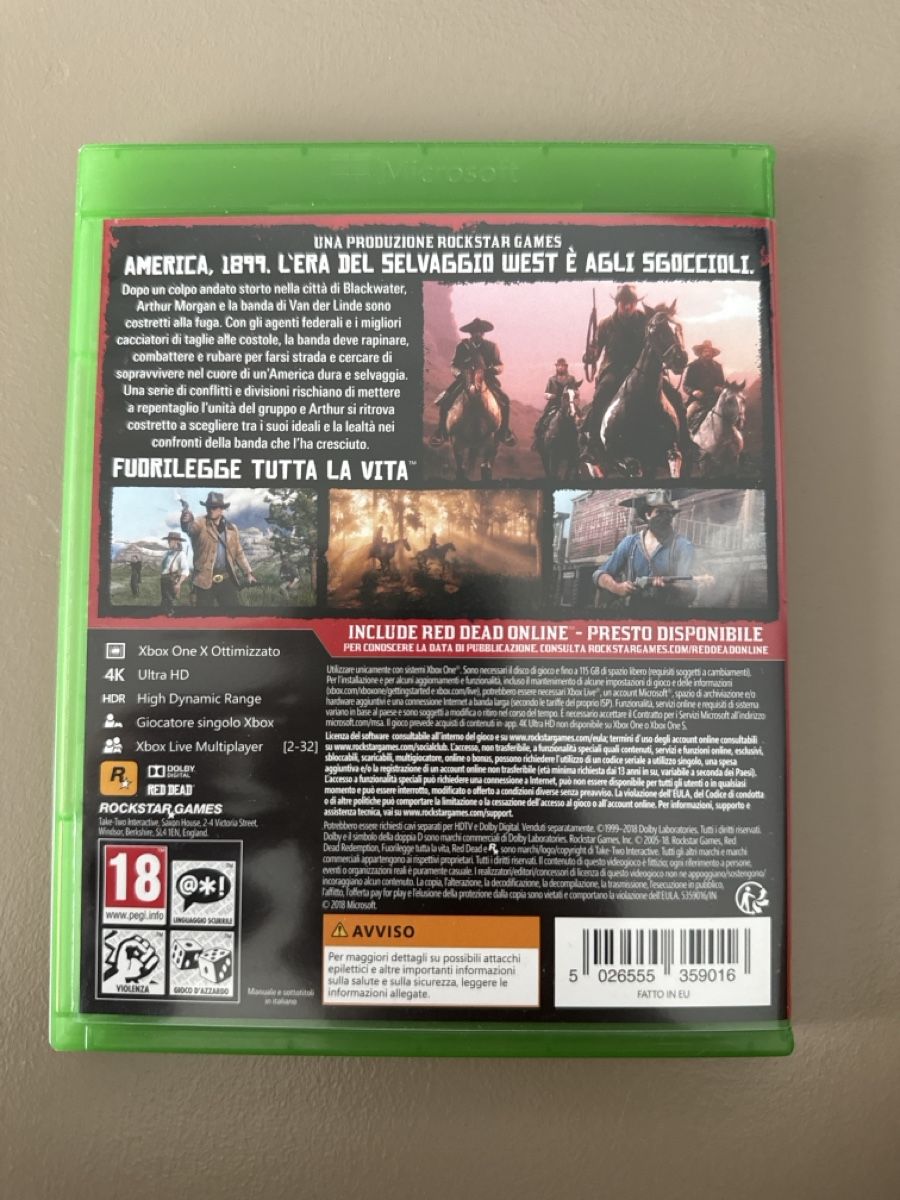 Giochi: Red Dead Redemption 2 Xbox one – Usato da Giubiasco venduto da MisterSkip 1