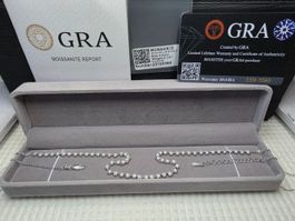 Collier argent avec diamants de moissanite de 5,7 ct GRA