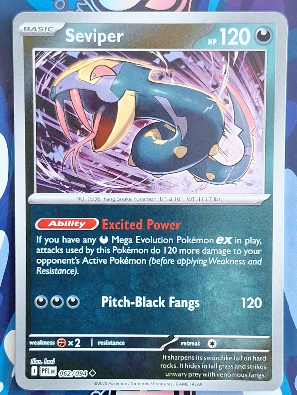 Pokémon Carte collezionabili: Seviper - Reverse Holo - Pokemon Phantasmal Flames #2.2 – Usato da Altstätten SG venduto da GGsGameshop