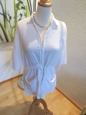Hemdbluse weiss XL - (entspricht 42)