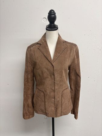 Private Label Lederjacke Lederblazer Gr. 36 braun