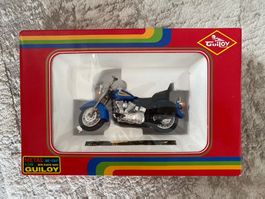 Guiloy Motorrad Modell blau 1:18 Metall OVP