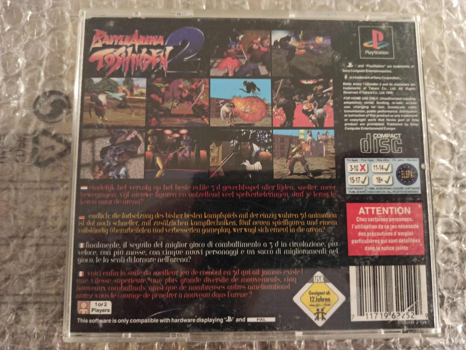 Giochi: Battle Arena Toshinden 2 PS1 – Usato da Oberweningen venduto da mar_87mx 1