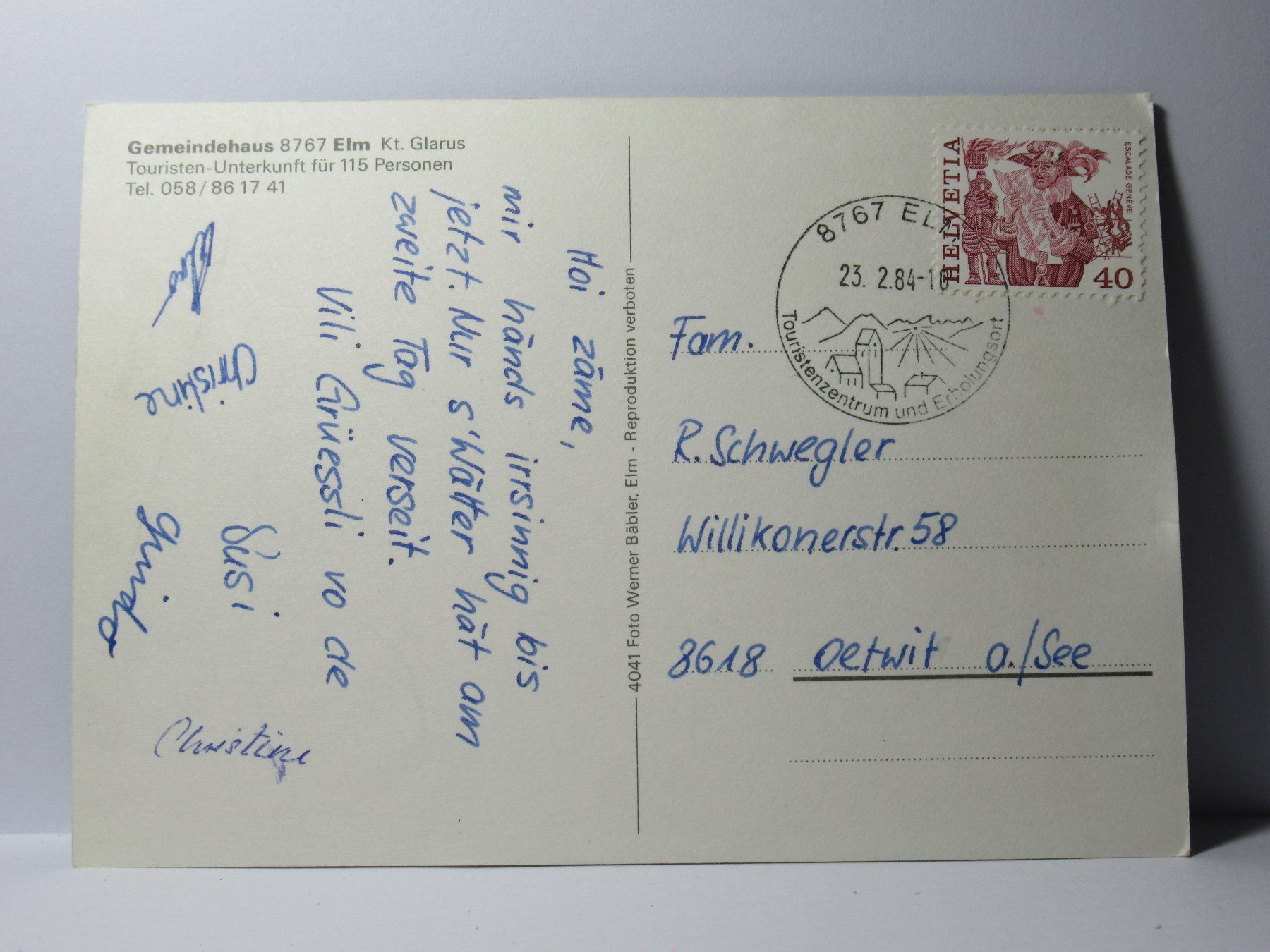 Cartes postales: Elm – D'occasion à Grenchen par frechri 1