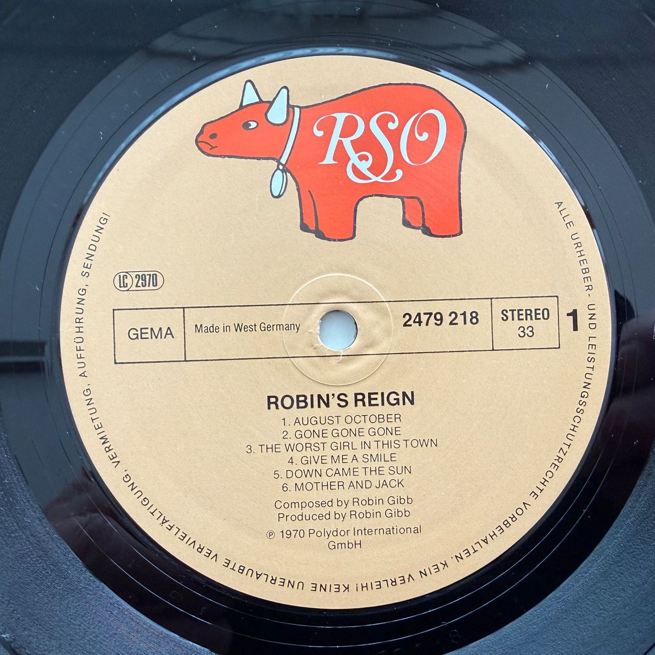 Dischi in vinile: ROBIN GIBB - ROBIN`S REIGN – Usato da Zürich venduto da fehlton 3