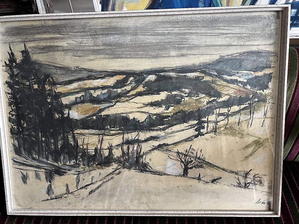 Dipinti: Modernes Bild auf Papier Hinter Glass  – Usato da Steinmaur venduto da Mandy.Steinbruch1953 1