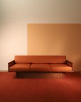 Sofa Leder/Nussbaum