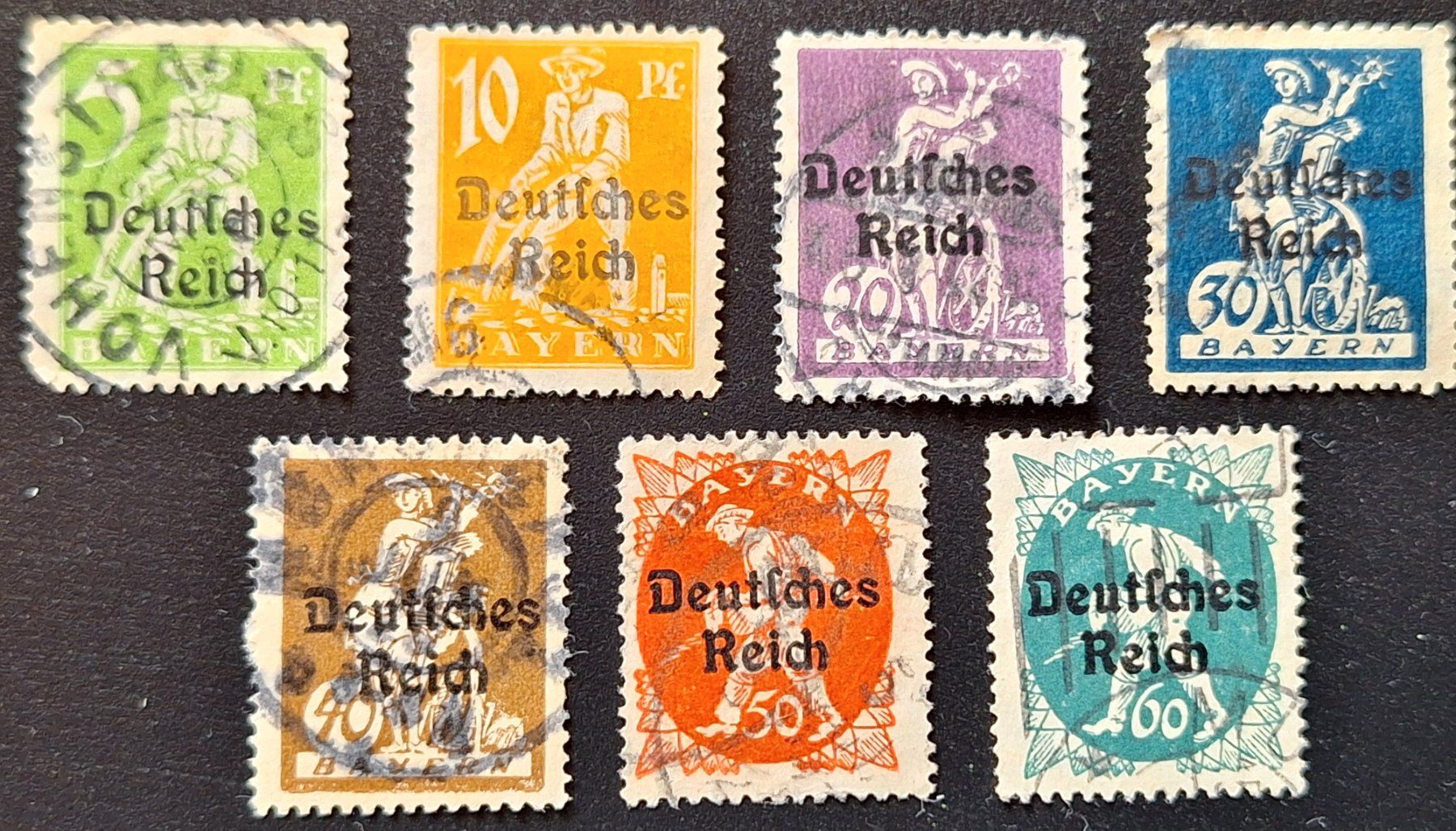 Tutti i francobolli: Deutsches Reich 1920 – Usato da Lohn-Ammannsegg venduto da konstrwu